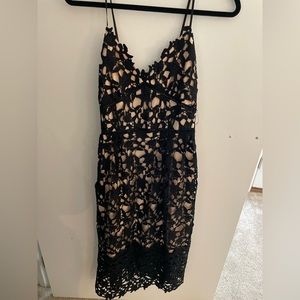 Black lace dress